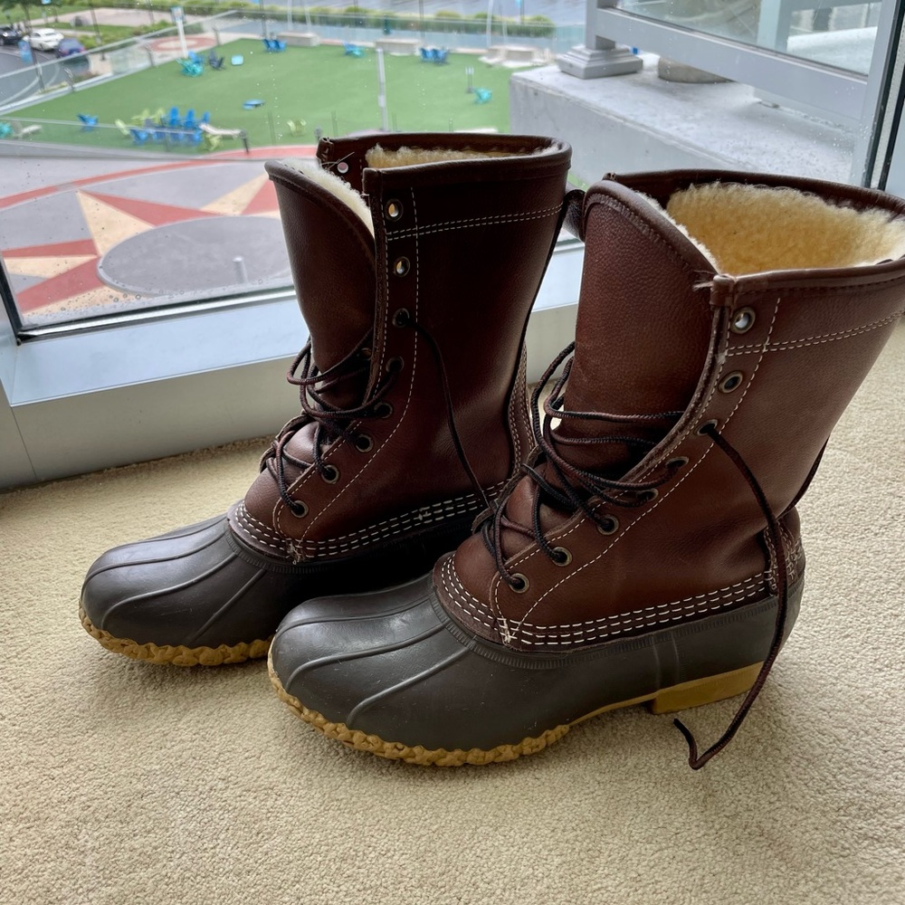 L.L. Bean Boots 8” Lined Size 7